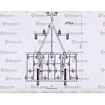 Культиватор для сплошной обработки почвы КПМ-4 (220мм, 45х12) (80 л.с.)