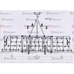 Культиватор для сплошной обработки почвы КПМ-10 (220мм, 45х12) (200 л.с).